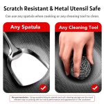 scratch resistant and metal utensil safe