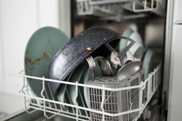 Hand wash your cookware.